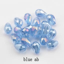 Best Sell Crystal Tear Drop Shape Beads Glass Beads 6X8MM,8X10MM Loose Spacer Round Beads For Jewelry Making DIY 24 Colors
