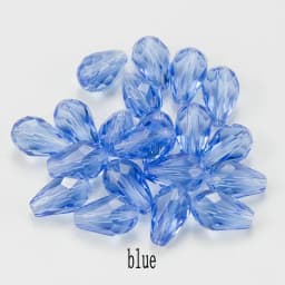 Best Sell Crystal Tear Drop Shape Beads Glass Beads 6X8MM,8X10MM Loose Spacer Round Beads For Jewelry Making DIY 24 Colors