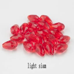 Best Sell Crystal Tear Drop Shape Beads Glass Beads 6X8MM,8X10MM Loose Spacer Round Beads For Jewelry Making DIY 24 Colors