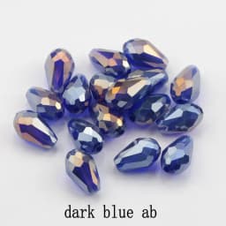Best Sell Crystal Tear Drop Shape Beads Glass Beads 6X8MM,8X10MM Loose Spacer Round Beads For Jewelry Making DIY 24 Colors