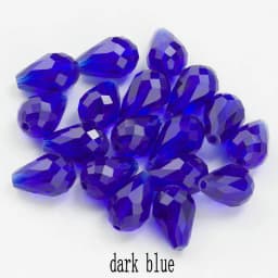 Best Sell Crystal Tear Drop Shape Beads Glass Beads 6X8MM,8X10MM Loose Spacer Round Beads For Jewelry Making DIY 24 Colors