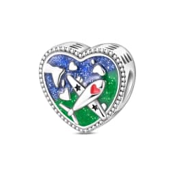 Original 925 Sterling Silver Charms Love Travel London Bus Paris Eiffel Tower Beads Fit Bracelets Necklaces Women DIY Jewelry