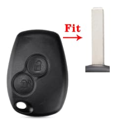 KEYYOU Without Blade 2 Buttons Car Key Shell Remote Fob Cover Case For Renault Dacia Modus Clio 3 Twingo Kangoo 2