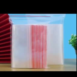 100pcs/pack Small Zip Lock Plastic Bag Reclosable Transparent Bag Shoe Bag Vacuum Bag Poly Clear Bags Thickness 0.05mm