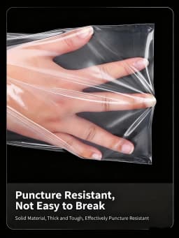 100pcs/pack Small Zip Lock Plastic Bag Reclosable Transparent Bag Shoe Bag Vacuum Bag Poly Clear Bags Thickness 0.05mm