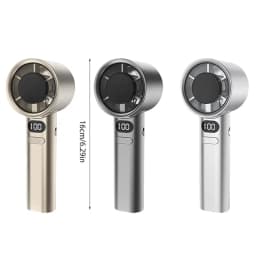 Lenovo 3000mah Handheld Fan Electric Hand Fans Ice Compress High-Speed Cooling USB Rechargeable Portable LED Digital Display