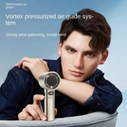 Lenovo 3000mah Handheld Fan Electric Hand Fans Ice Compress High-Speed Cooling USB Rechargeable Portable LED Digital Display