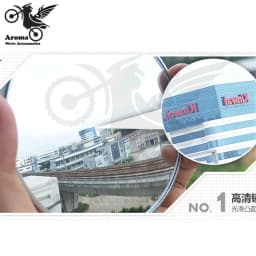 3 Size Moto Rear View Mirrors Unviersal Motorbike Accessorie Wide Field Convex Mirror Additional Car Mirrors Motorcycle Rearview