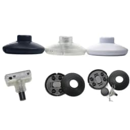 1pcs White Transparent Black 317 Floor Lamp Table Light Foot Switch ON OFF Halfway Round Foot Reset Button Online Switch