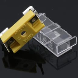 10 pcs Panel Mount PCB Fuse Holder Case w Cover 5x20mm