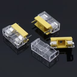 10 pcs Panel Mount PCB Fuse Holder Case w Cover 5x20mm