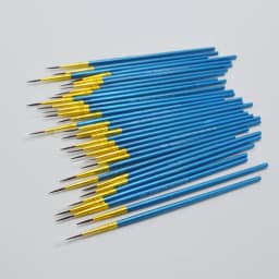 10 Pcs Fine Hand Painted Thin Hook Line Pen Blue Art Supplies Drawing Art Pen Paint Brush Nylon Brush Painting Pen Stationery