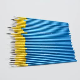 10 Pcs Fine Hand Painted Thin Hook Line Pen Blue Art Supplies Drawing Art Pen Paint Brush Nylon Brush Painting Pen Stationery