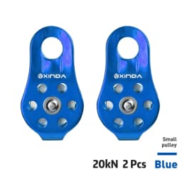 XINDA Rock Climbing Pulley Fixed Sideplate Single Sheave Pulley Outdoor Survival Tool High Altitud Traverse Hauling Gear