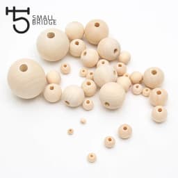 10 12 16 18 20 25mm Natural Wooden Beads Smooth Round Wood Beads Loose Spacer Beads for Jewelry Making DIY Handmade Accessories