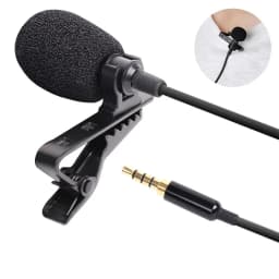 1.5m Mini Portable Lavalier Microphone Condenser Clip-on Lapel Mic Wired USB 3.5mm Type C Microphone For Laptop PC DSLR Camera