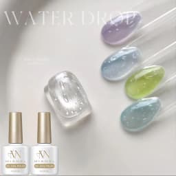 MIANEL 2026 New Summer Waterdrop Top Coat Gel, High Gloss Crystal Plating Sealer, 3D No-Wipe Nail Gel Polish