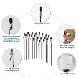 5-30PCS Magnetic Flexible Alligator Clip Electric Test Crocodile Clip for DIY Note Card Clamps Kitchen Menu Holder Photo Clips