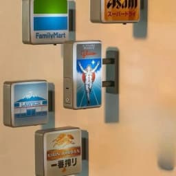 1pc Dotonbori Glico Lake Kawaguchi-ko Town Lawson Advertising Store Sign Fridge Magnet Lightboard Fridge Magnet Sticker Decor