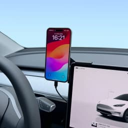 25W Car Phone Mount Holder Magnetic Wireless Charger Compatible with MagSafe for Tesla Model 3 Y HIGHLAND LAUNCH JUNIPER 2026