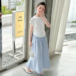 Girls New Suit Children Top Set Summer Short Sleeved T-shirt Pants 2PCS Kid Solid Color Outfits Teen Casual Loose Clothes