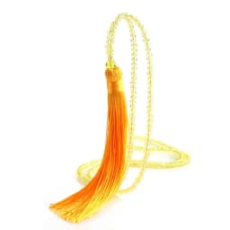 Fashion 14 Colors Long Fringe Silk Tassel Necklace Women Glass Bead Crystal Pendant Necklaces Statement Vintage Bohemian Jewelry