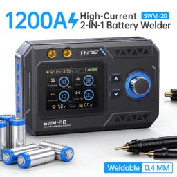 FNIRSI SWM-20 Spot Welder 1200A Dual Pulse Battery Welding Machine 0.1-0.5mm Nickel Sheet Portable 18650 Pack Welder DIY Tool