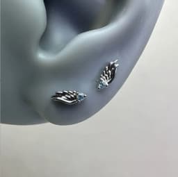 New Shining Creativity Angel Wings Pendant Earrings for Women Fashion Accessories Personalization Jewelry Birthday Party Gifts