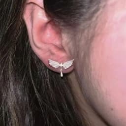 New Shining Creativity Angel Wings Pendant Earrings for Women Fashion Accessories Personalization Jewelry Birthday Party Gifts