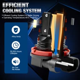 S&D H8 H11 LED Canbus 9005 9006 Fog Light Bulbs 60W 20000LM Wireless CSP LED Headlight Auto Lamp for Car Driving 6000K White