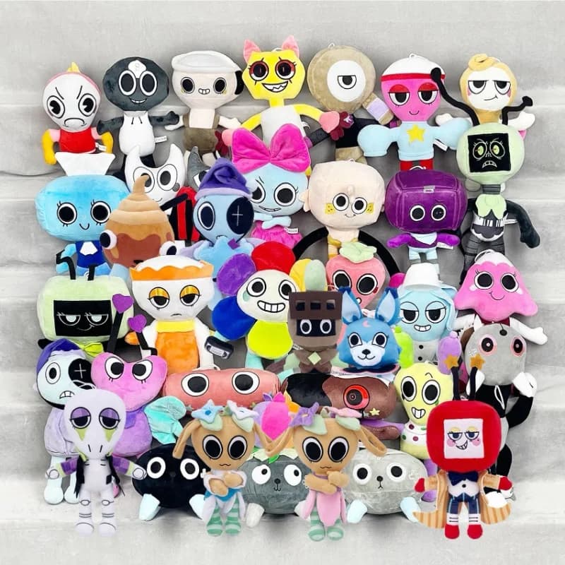 New 40 Styles Cute World Ragdoll Filled Horror Game Small Stone Plush Toy Soft Pillow Doll Children's Gift Doll Children's Gift