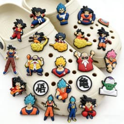 22pcs Dragon Ball Series Shoe Charms for DIY Shoe Decorations Shoe Accessories for Crocs Clog Sandal Decorate Buckle Unisex Gift