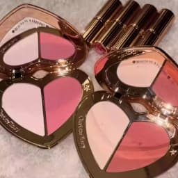 Charlotte Tilbury Liquid Foundation Cushion Foundation Setting Spray Pressed Powder Love 2 Color Powder Blusher Eyeshadow Rouge