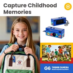 Mini Digital Camera 0.96 Inch Keychain Camera Retro Support Memory Card 1080P Very Small Camcorder Video Recorder with Flash