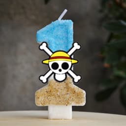 Cute One Piece Theme Luffy Candle Number 0-9 Birthday Cake Candle Decorations Birthday Party Cake Topper Baby Shower Gift