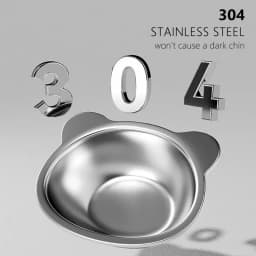 304 Raised Stainless Steel Cat Bowl with 15° Elevated Design Tilted Neck Guard Healthy Feeding Shatterproof for Cats Puppies