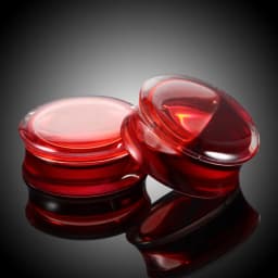 1Pair Acrylic Double Flared Ear Flesh Tunnels Plugs Red Liquid Ear Gauges Earring Expander Piercing Body Jewelrys 8mm-25mm