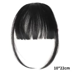 Synthetic Air Bangs Hair Clip-In Extension Heat Resistant Invisible Hairpiece Women Natural Black Bangs Hair Clip Hair Extension