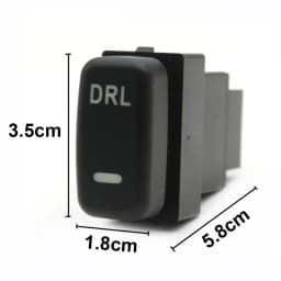 1Pc For Mitsubishi Pajero V73 V93 Lancer Outlander ASX L200 RED LED key switch fog light daytime running DRL Power Switch Button