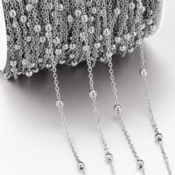 No Fade 2Meters 1Meter Stainless Steel Beads Chains for Jewelry Making DIY Necklace Bracelet Accessories Handmade Ball Chain