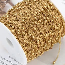 No Fade 2Meters 1Meter Stainless Steel Beads Chains for Jewelry Making DIY Necklace Bracelet Accessories Handmade Ball Chain