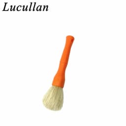 Lucullan Super Dense Natural Boar's Hair Premium Cleaning Brushes For Small Spaces,Engine Bays,Exterior Detailing
