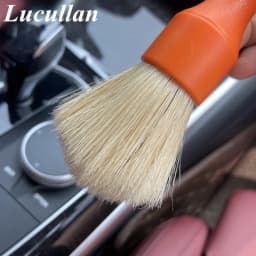 Lucullan Super Dense Natural Boar's Hair Premium Cleaning Brushes For Small Spaces,Engine Bays,Exterior Detailing