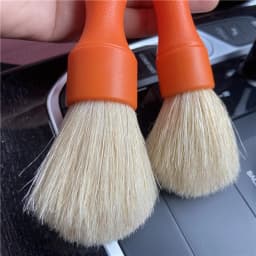 Lucullan Super Dense Natural Boar's Hair Premium Cleaning Brushes For Small Spaces,Engine Bays,Exterior Detailing