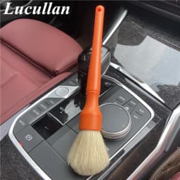 Lucullan Super Dense Natural Boar's Hair Premium Cleaning Brushes For Small Spaces,Engine Bays,Exterior Detailing
