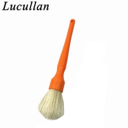 Lucullan Super Dense Natural Boar's Hair Premium Cleaning Brushes For Small Spaces,Engine Bays,Exterior Detailing