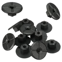 10Pcs 4mm Plastic Fastener Nut For Mercedes Benz Fender Mud Flap Splash Guard Wheel Arch Bumper Panel Retainer Clip Rivet