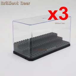 3 Steps Dustproof Acrylic Figures City Car Model Collection Display Box Building Block Storage Plexiglass Showcase Bricks Toys