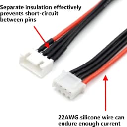 2S 3S 4S 5S 6S LiPo Balance Cable Charging Power Extension Wire 10CM 15CM For RC Drones Rechargeable Lipo Battery DIY Toy