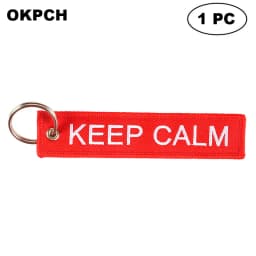 1 PC Novelty Keychain Launch Key Chain Bijoux Keychains for Motorcycles and Cars Key Tag New Embroidery Key Fobs